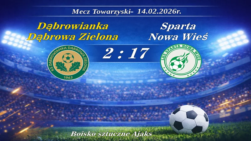 Drugi sparing i drugie zwycięstwo! Tym razem Sparta rozbiła rywala w historycznych rozmiarach!